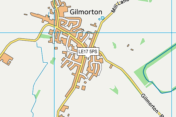 LE17 5PS map - OS VectorMap District (Ordnance Survey)