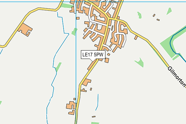 LE17 5PW map - OS VectorMap District (Ordnance Survey)