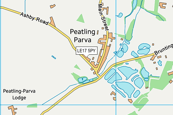 LE17 5PY map - OS VectorMap District (Ordnance Survey)