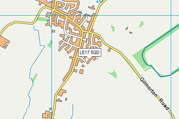 LE17 5QD map - OS VectorMap District (Ordnance Survey)