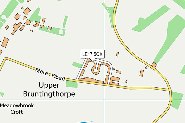 LE17 5QX map - OS VectorMap District (Ordnance Survey)