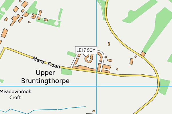 LE17 5QY map - OS VectorMap District (Ordnance Survey)