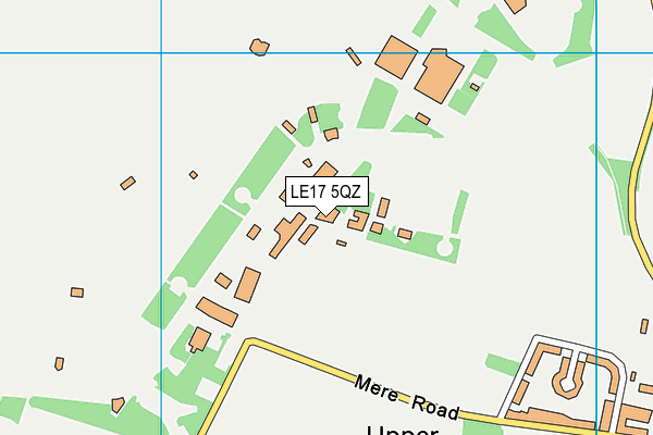 LE17 5QZ map - OS VectorMap District (Ordnance Survey)