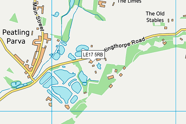 LE17 5RB map - OS VectorMap District (Ordnance Survey)