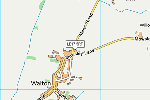 LE17 5RF map - OS VectorMap District (Ordnance Survey)