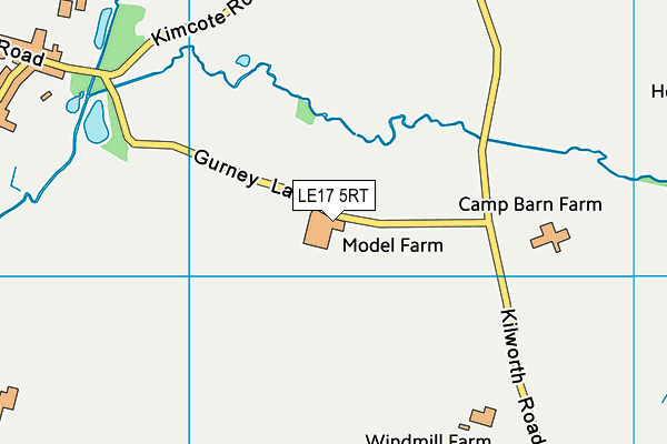 LE17 5RT map - OS VectorMap District (Ordnance Survey)