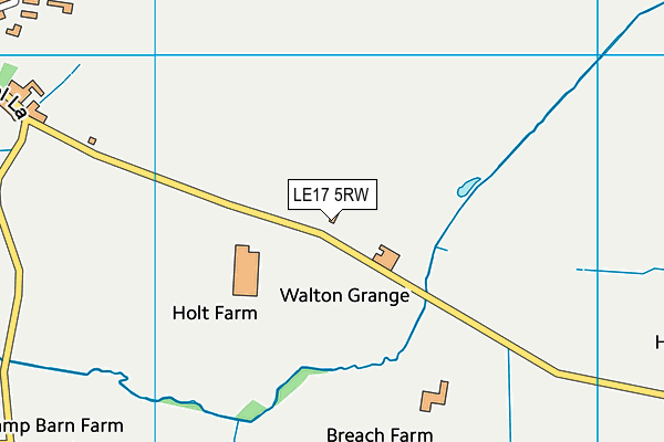 LE17 5RW map - OS VectorMap District (Ordnance Survey)