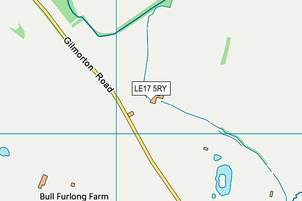 LE17 5RY map - OS VectorMap District (Ordnance Survey)
