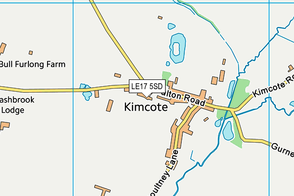 LE17 5SD map - OS VectorMap District (Ordnance Survey)