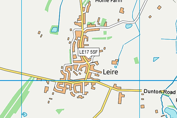LE17 5SF map - OS VectorMap District (Ordnance Survey)