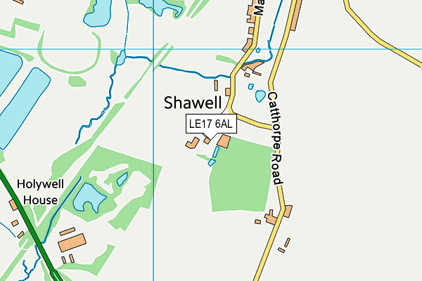 LE17 6AL map - OS VectorMap District (Ordnance Survey)