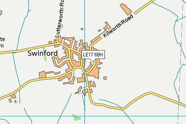 LE17 6BH map - OS VectorMap District (Ordnance Survey)