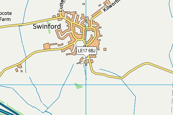 LE17 6BJ map - OS VectorMap District (Ordnance Survey)