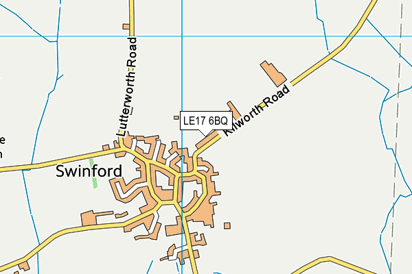 LE17 6BQ map - OS VectorMap District (Ordnance Survey)