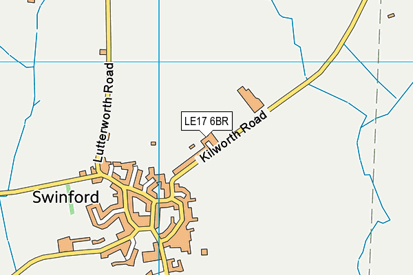 LE17 6BR map - OS VectorMap District (Ordnance Survey)