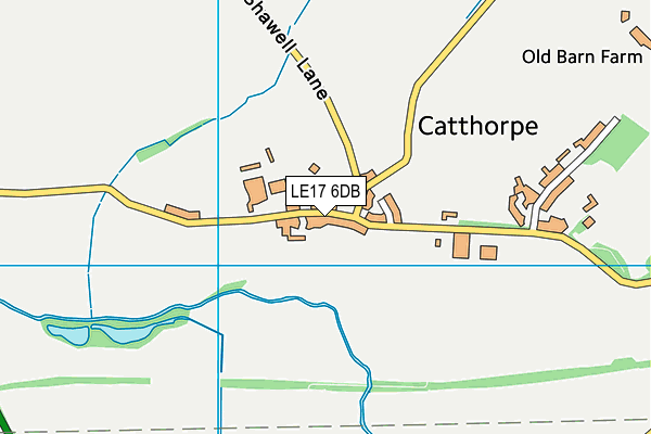 LE17 6DB map - OS VectorMap District (Ordnance Survey)