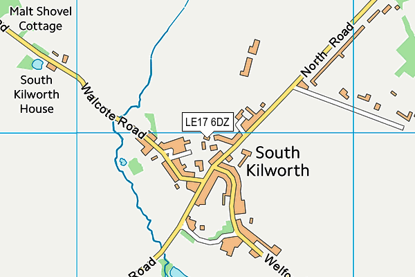 South Kilworth Recreation Ground map (LE17 6DZ) - OS VectorMap District (Ordnance Survey)