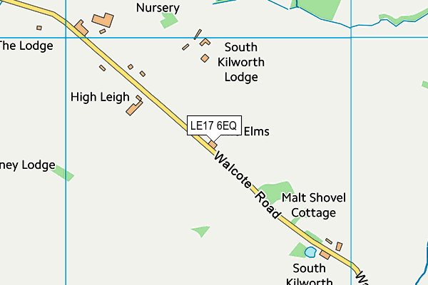 LE17 6EQ map - OS VectorMap District (Ordnance Survey)