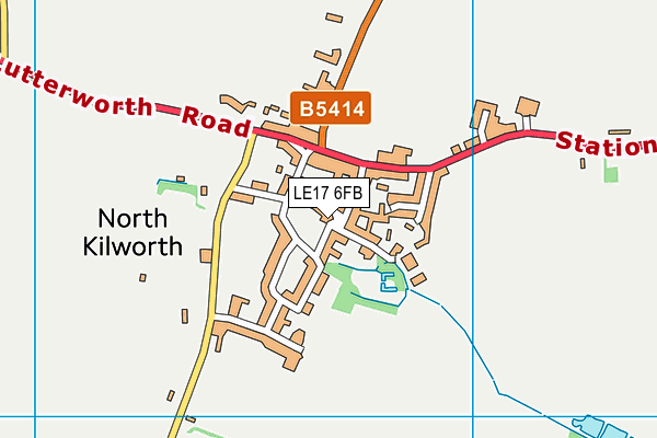 LE17 6FB map - OS VectorMap District (Ordnance Survey)