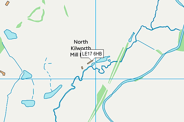 LE17 6HB map - OS VectorMap District (Ordnance Survey)