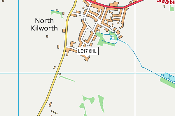 LE17 6HL map - OS VectorMap District (Ordnance Survey)