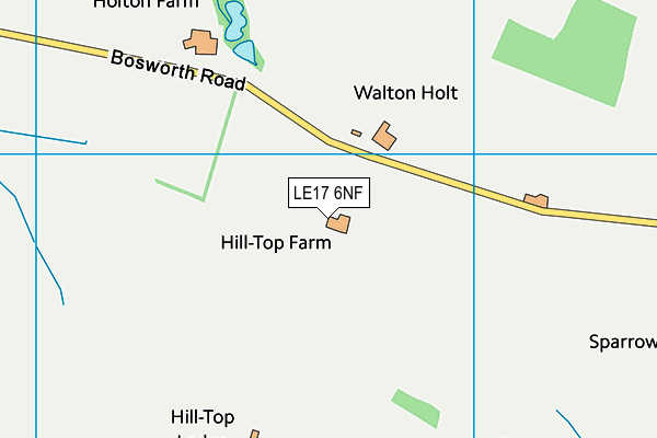 LE17 6NF map - OS VectorMap District (Ordnance Survey)