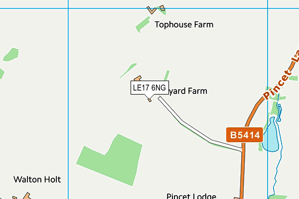 LE17 6NG map - OS VectorMap District (Ordnance Survey)