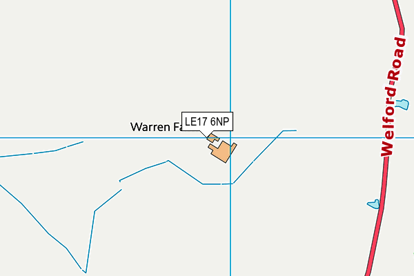 LE17 6NP map - OS VectorMap District (Ordnance Survey)