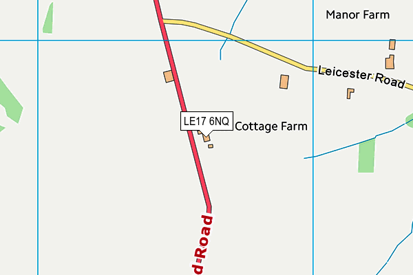 LE17 6NQ map - OS VectorMap District (Ordnance Survey)