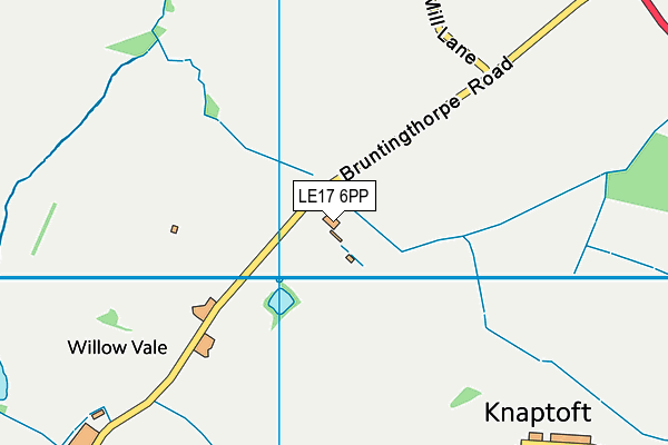 LE17 6PP map - OS VectorMap District (Ordnance Survey)