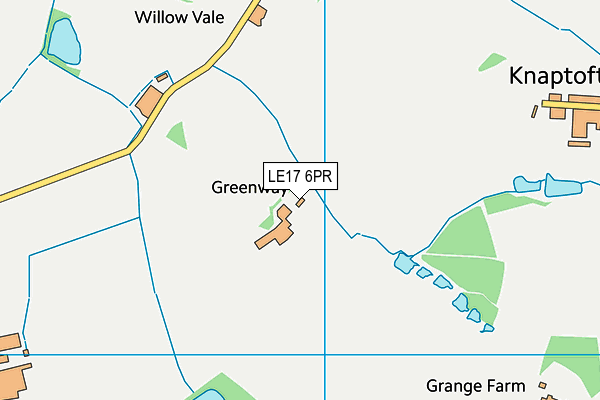 LE17 6PR map - OS VectorMap District (Ordnance Survey)