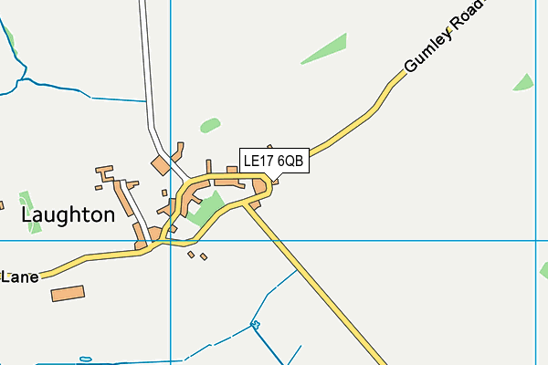 LE17 6QB map - OS VectorMap District (Ordnance Survey)