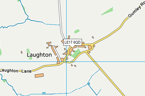 LE17 6QD map - OS VectorMap District (Ordnance Survey)