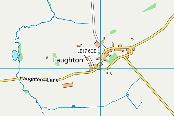 LE17 6QE map - OS VectorMap District (Ordnance Survey)