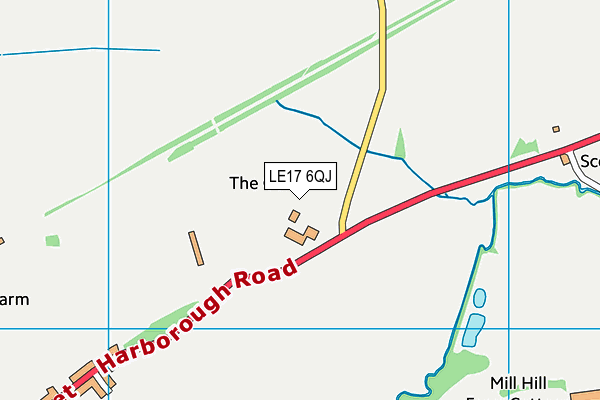 LE17 6QJ map - OS VectorMap District (Ordnance Survey)