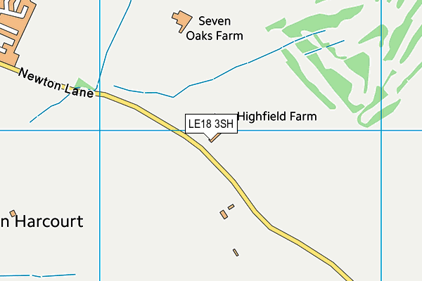 LE18 3SH map - OS VectorMap District (Ordnance Survey)
