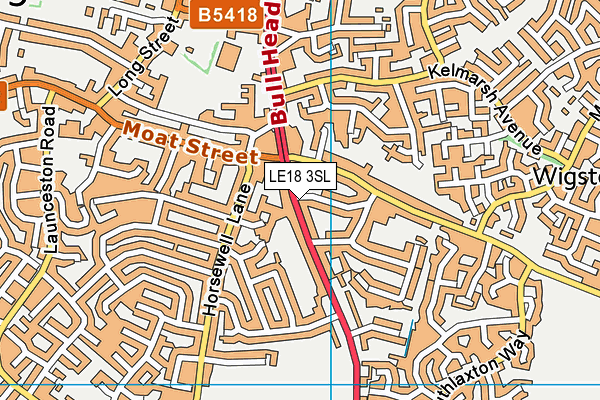 LE18 3SL map - OS VectorMap District (Ordnance Survey)