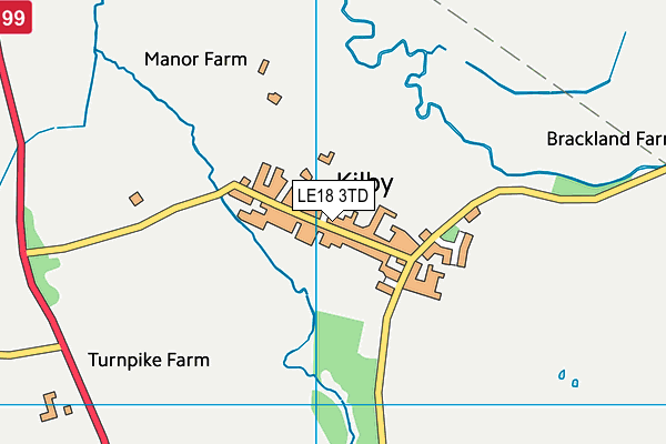 Kilby St Mary's Church of England Primary School map (LE18 3TD) - OS VectorMap District (Ordnance Survey)