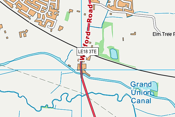 South Leicester Rfc map (LE18 3TE) - OS VectorMap District (Ordnance Survey)