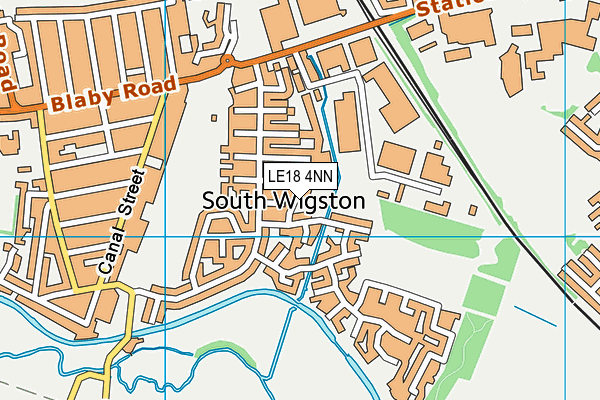 LE18 4NN map - OS VectorMap District (Ordnance Survey)