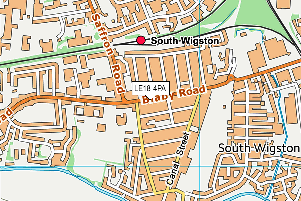 Map of WIGSTON NEW HAIRSTYLES LTD at district scale