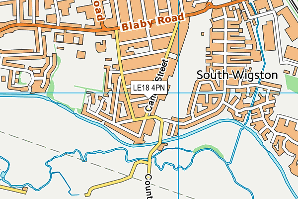 LE18 4PN map - OS VectorMap District (Ordnance Survey)