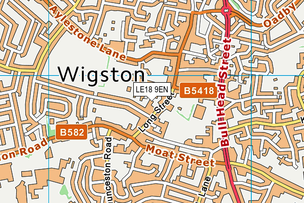 LE18 9EN map - OS VectorMap District (Ordnance Survey)