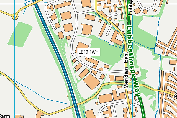 LE19 1WH map - OS VectorMap District (Ordnance Survey)
