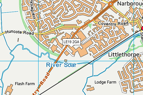 Map of PALLET TRACK (LEICESTER) LTD at district scale