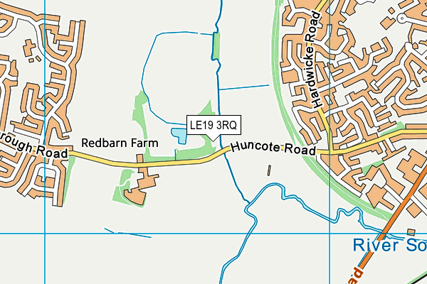 LE19 3RQ map - OS VectorMap District (Ordnance Survey)