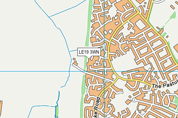 LE19 3WN map - OS VectorMap District (Ordnance Survey)
