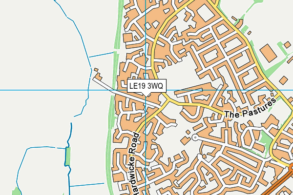 LE19 3WQ map - OS VectorMap District (Ordnance Survey)