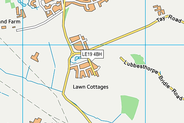 LE19 4BH map - OS VectorMap District (Ordnance Survey)