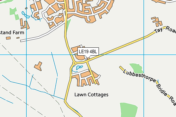 LE19 4BL map - OS VectorMap District (Ordnance Survey)